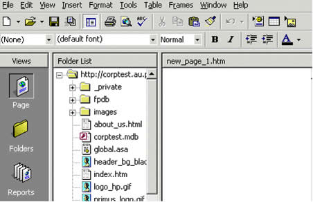 Microsoft FrontPage